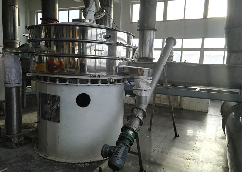 白砂糖不銹鋼振動(dòng)篩使用現(xiàn)場