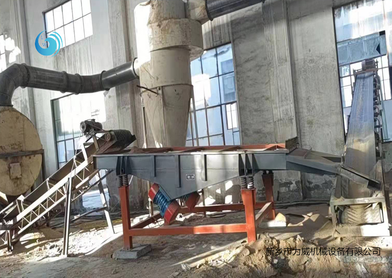 石粉篩選直線振動(dòng)篩使用現(xiàn)場(chǎng)