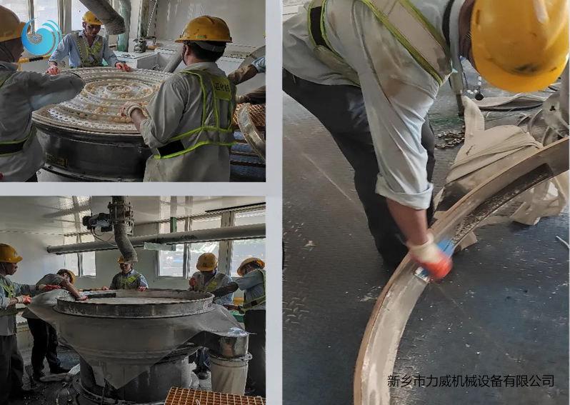 水泥除雜旋振篩使用現場