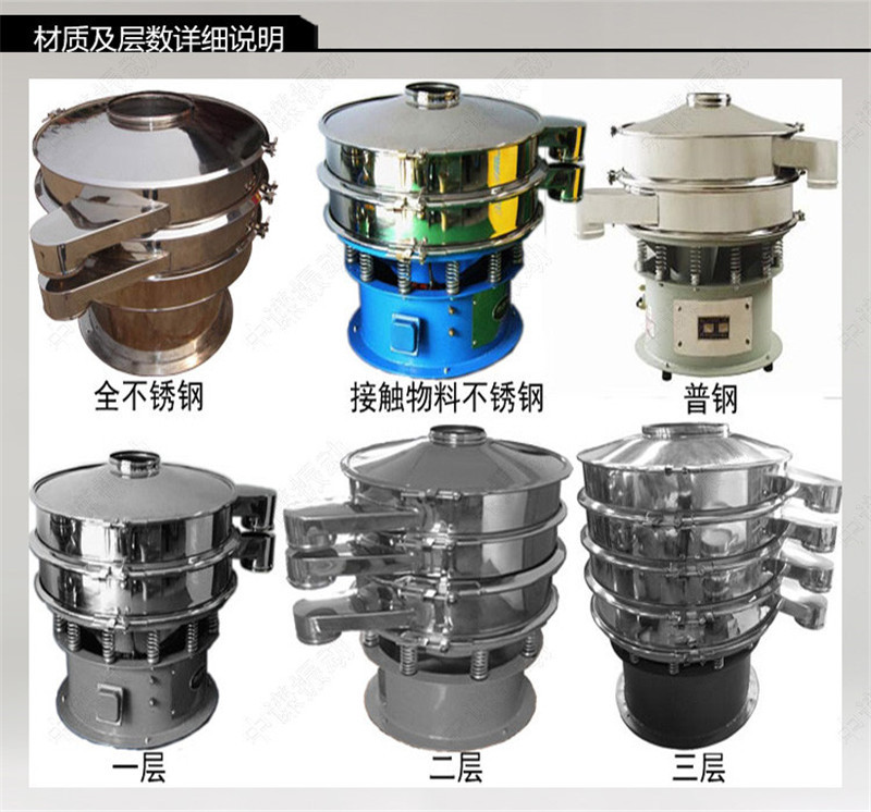 旋振篩白糖篩分振動篩圓形篩優勢